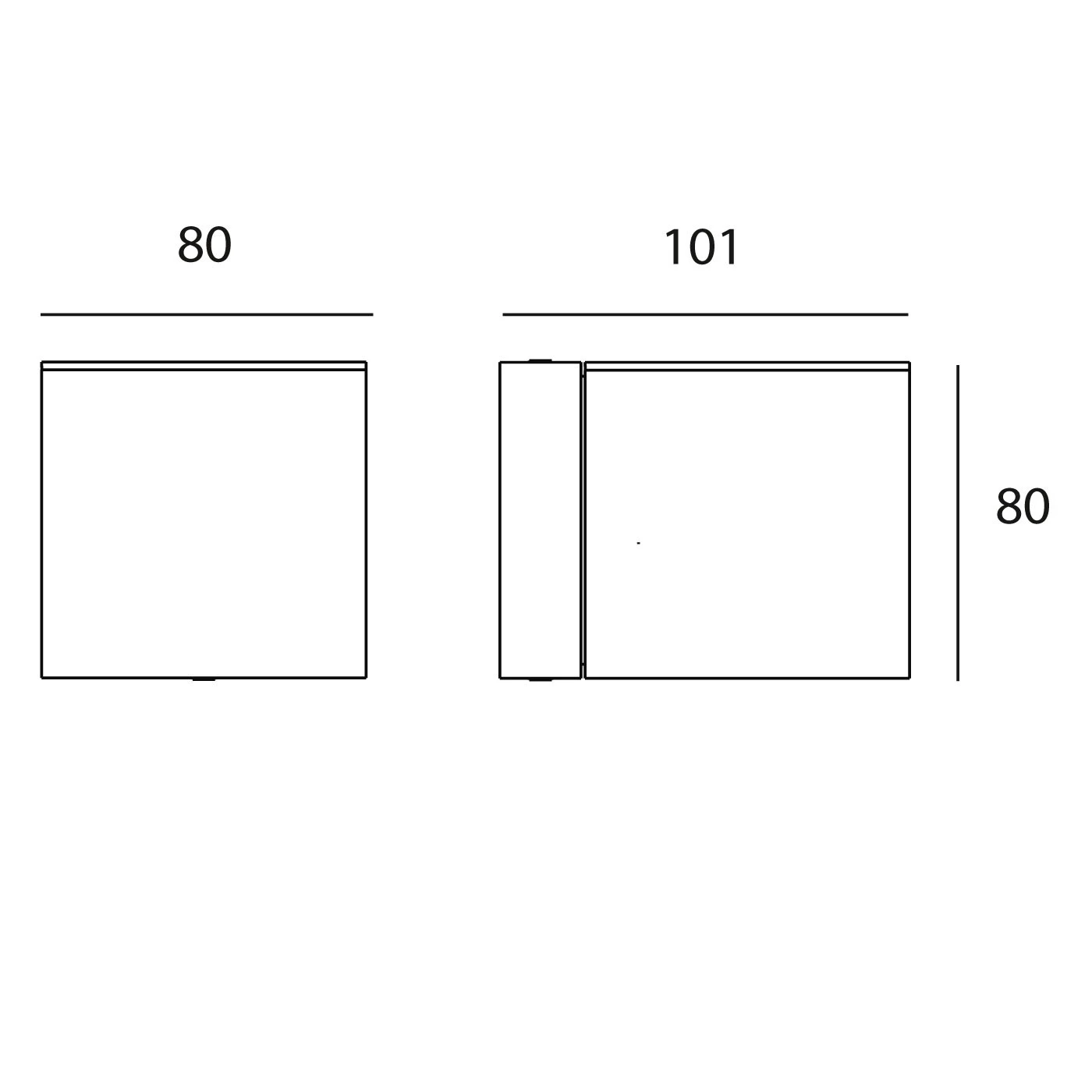 Milan Dau 80 Wandleuchte COB LED – Bild 4