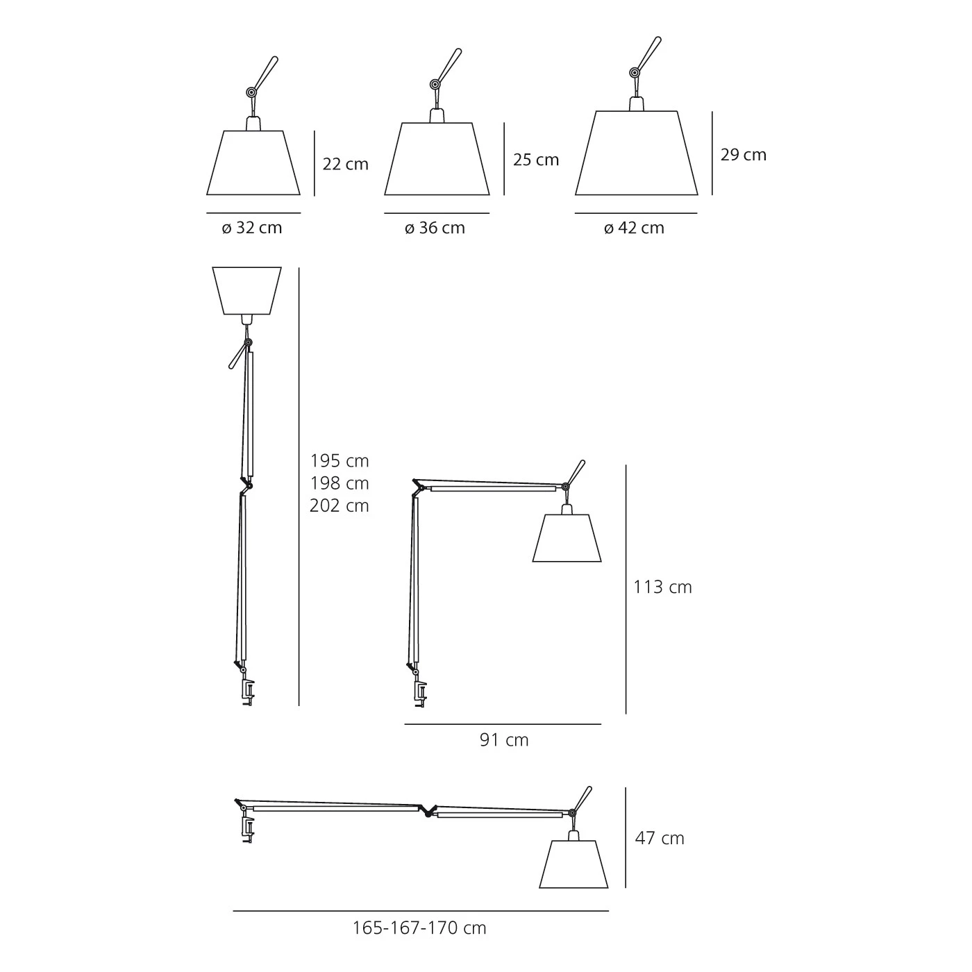 Artemide Tolomeo Mega Tavolo Mit Dimmer – Bild 3